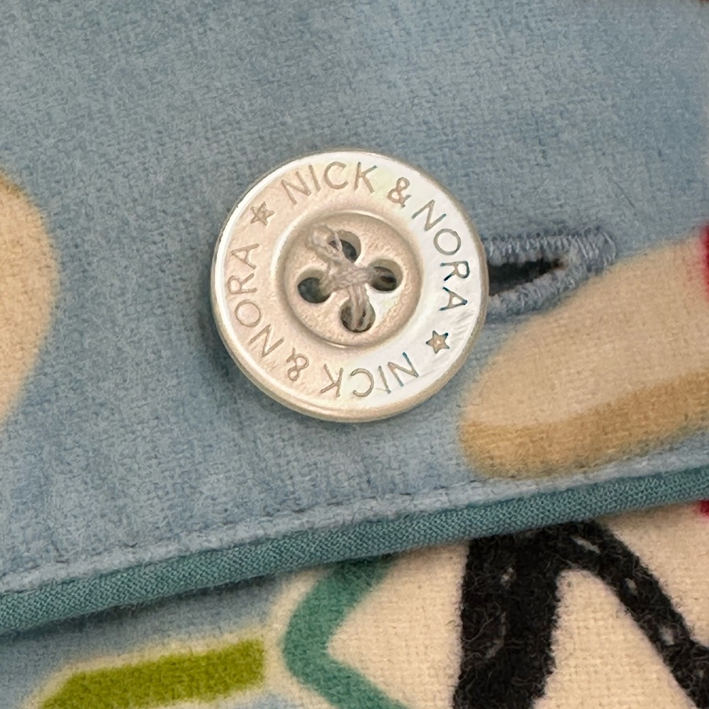 Nick & Nora Blue Sock Monkeys Pajamas Sleepwear Womens XXL - Picture 7 of 11